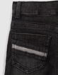 Jean SLIM gris ultra-résistant avec print garçon-3