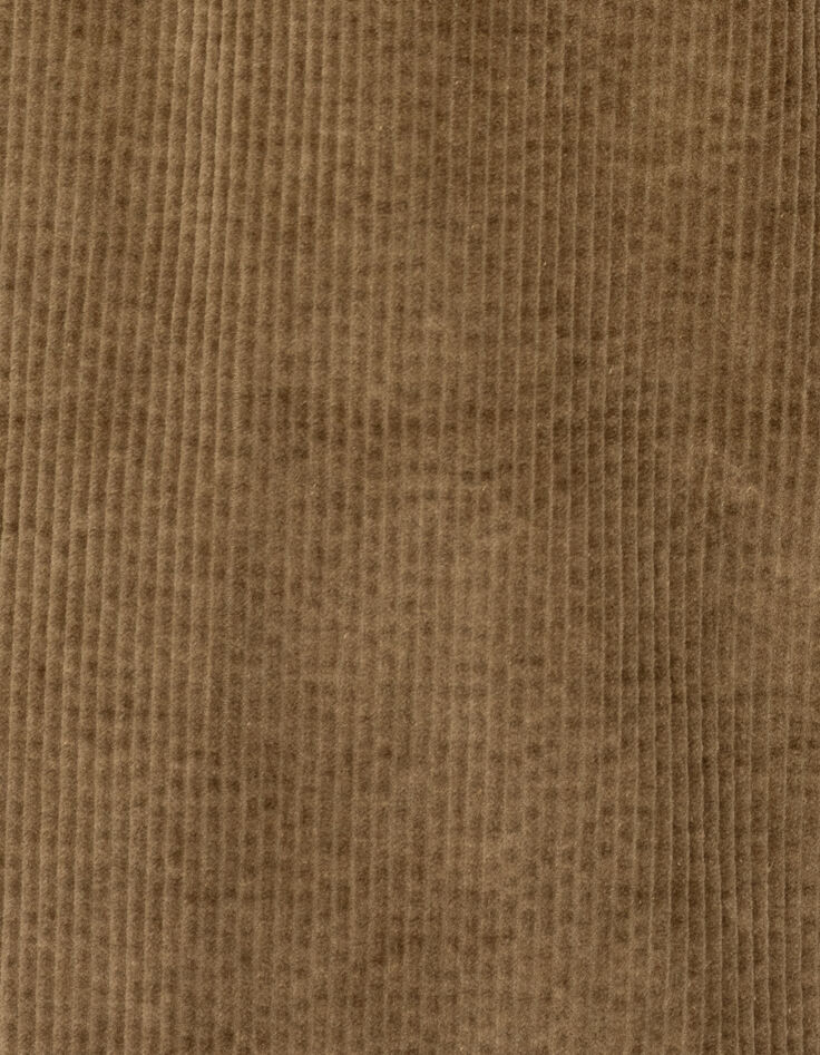 Jogpant beige fonc&eacute; velours c&ocirc;tel&eacute; Homme-6
