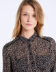 Women's minimalist print viscose shirt-4