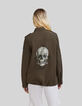 Women's khaki cotton safari jacket, XL image back-3
