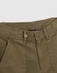 Boys’ khaki chevron combat trousers-3