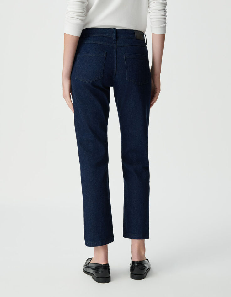 Rechte unwashed jeans zichtbare knopen Janis Dames-5