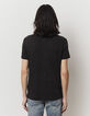 Schwarzes Herren-Poloshirt aus zertifiziertem Leinen-3