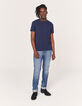 Tee-shirt indigo en chanvre certifié Homme-5