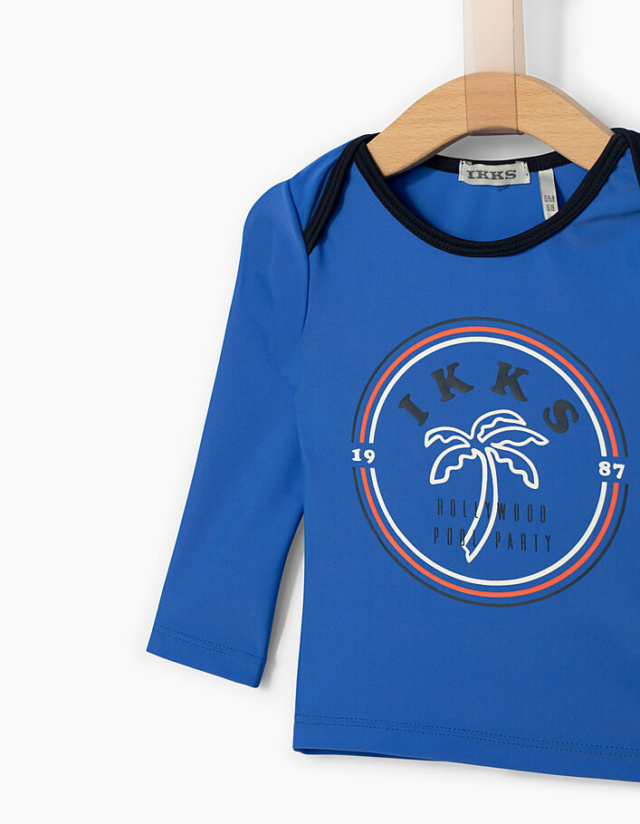 Tee-shirt bleu anti-UV bébé garçon -2