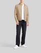 Kort beige jack ritszakken Heren-2