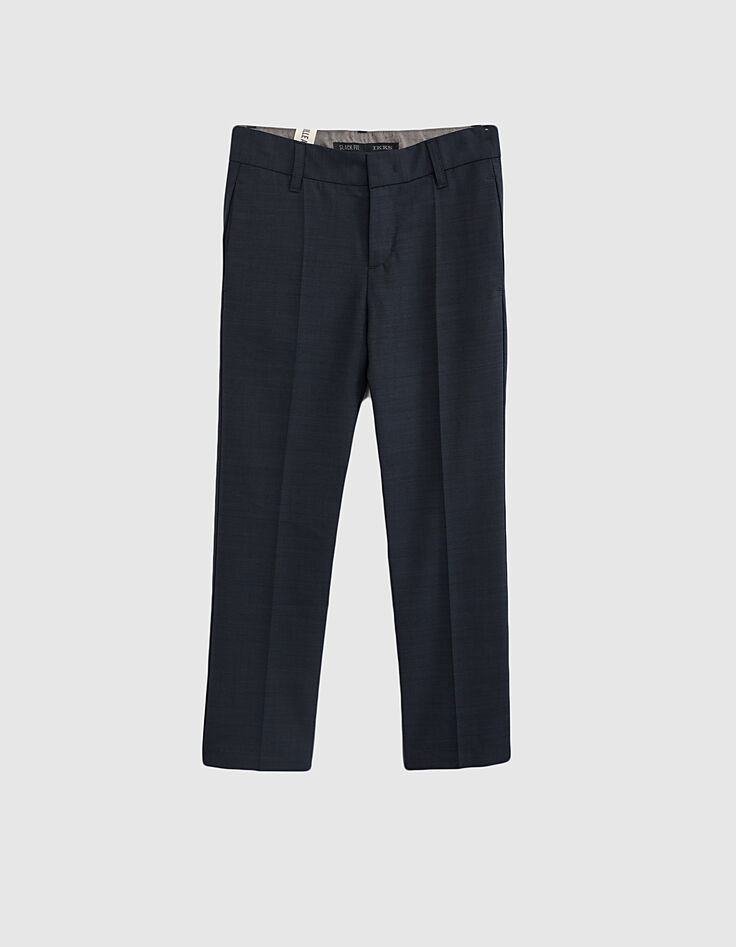 Boys' navy suit trousers -1