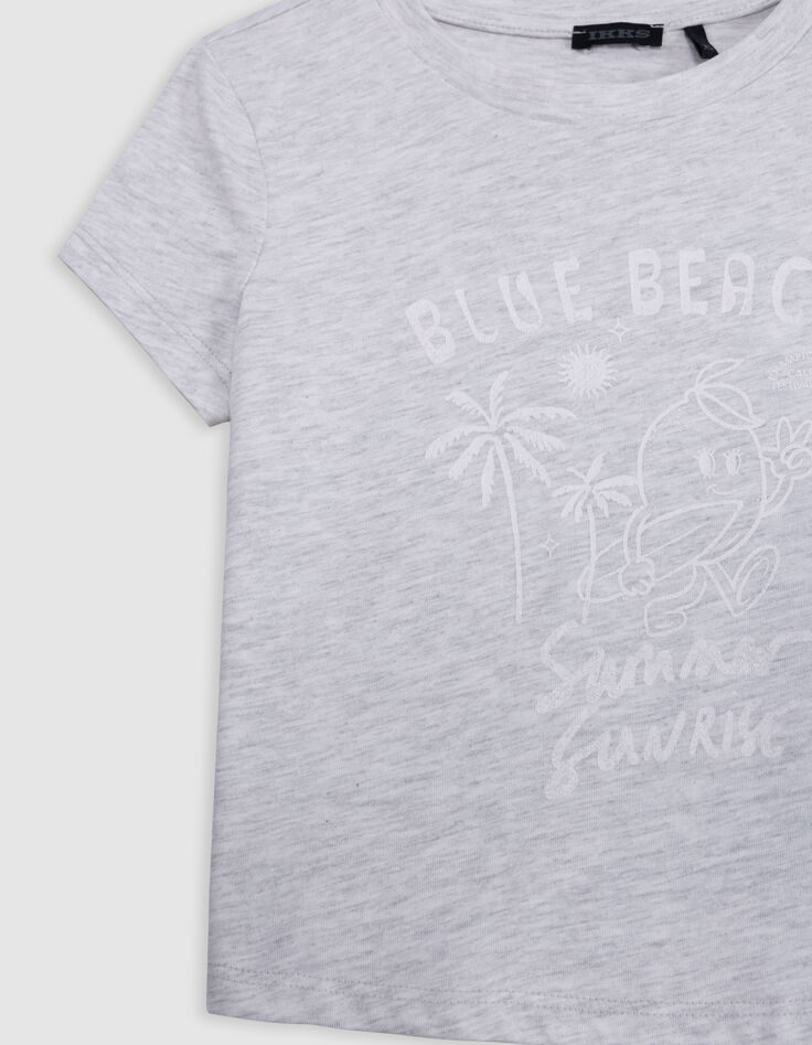 T-shirt gris visuel fruit-surfer fille-9