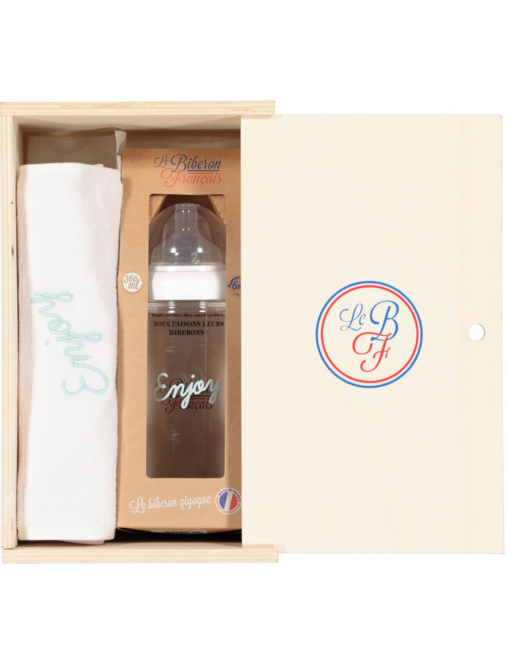 Coffret 1 biberon et bavoir Enjoy LE BIBERON FRANÇAIS-3