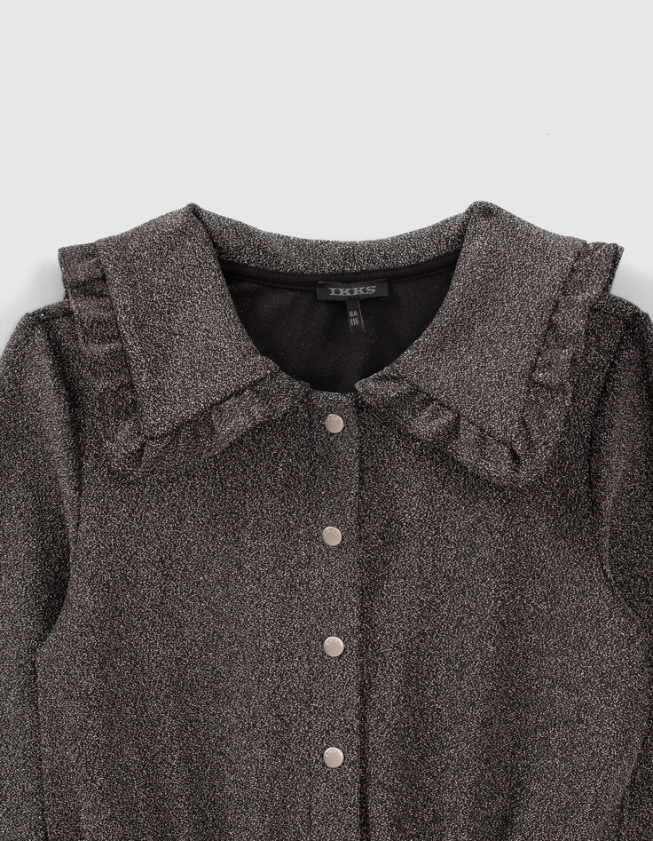 Mono corto plata maxi cuello ni&ntilde;a-3