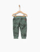 Pantalon molleton kaki tropical bébé garçon -2