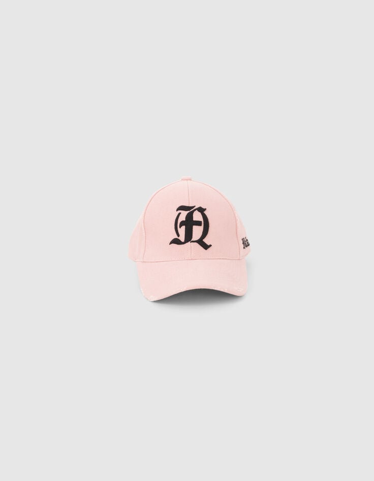 Rosa Herren-Cap mit FQ-Stickmotiv-2