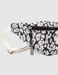Sac banane noir motif l&eacute;opard fille-5