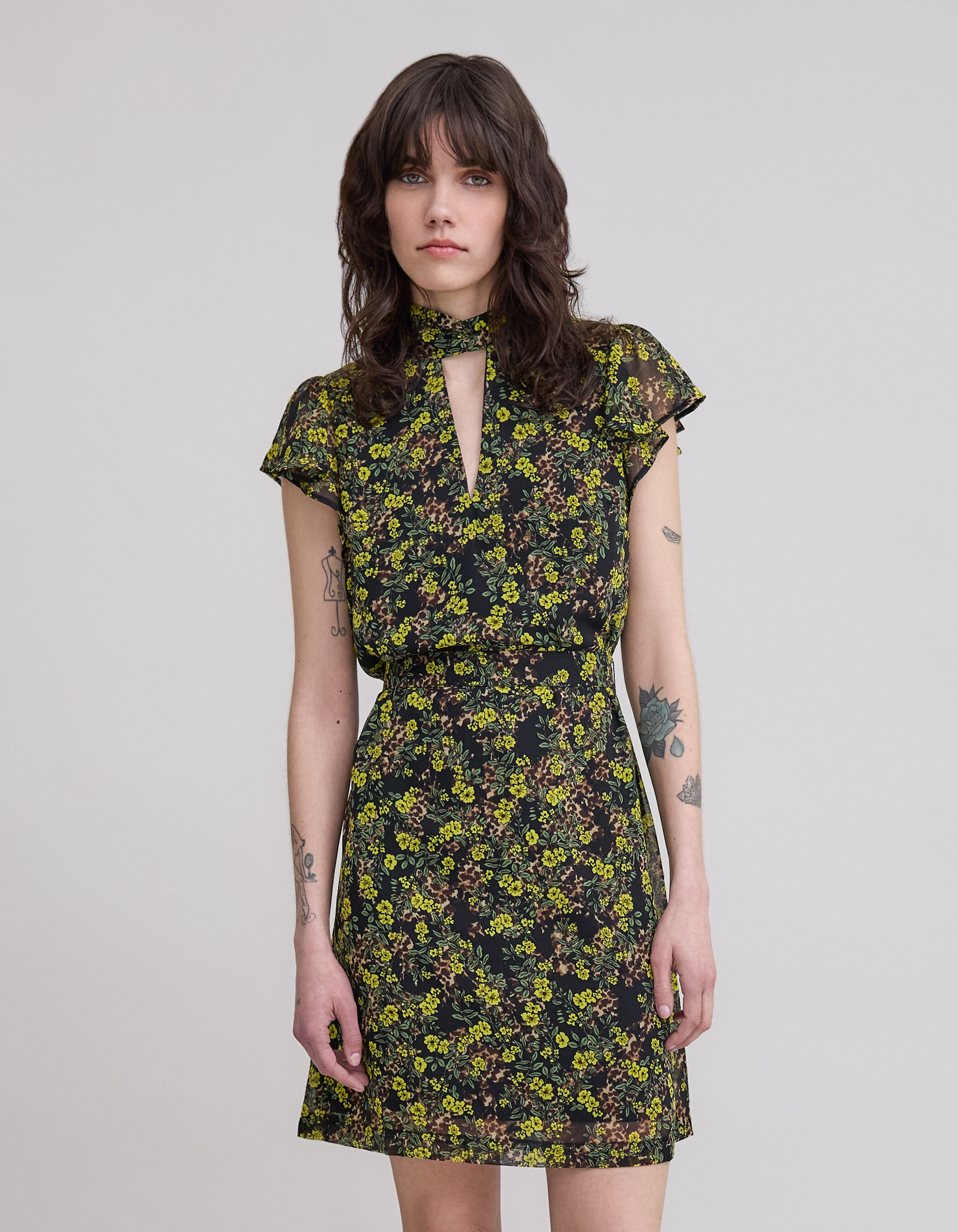 Robe fleurie ikks on sale