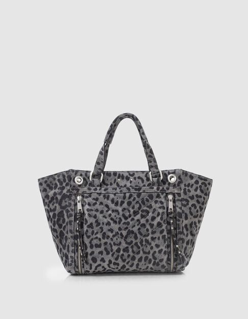 Women’s grey leopard Medium 1440 tote bag