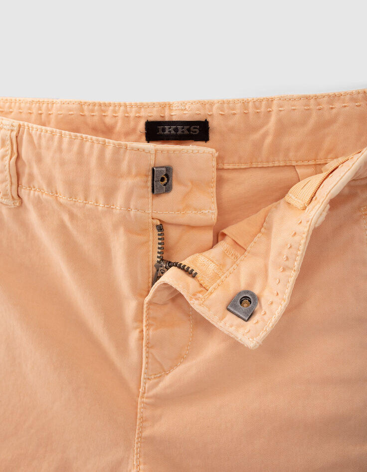 Bermudas chinos anaranjados niño-5