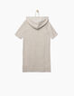 Robe-sweat gris chiné moyen CHILLOUT fille-4