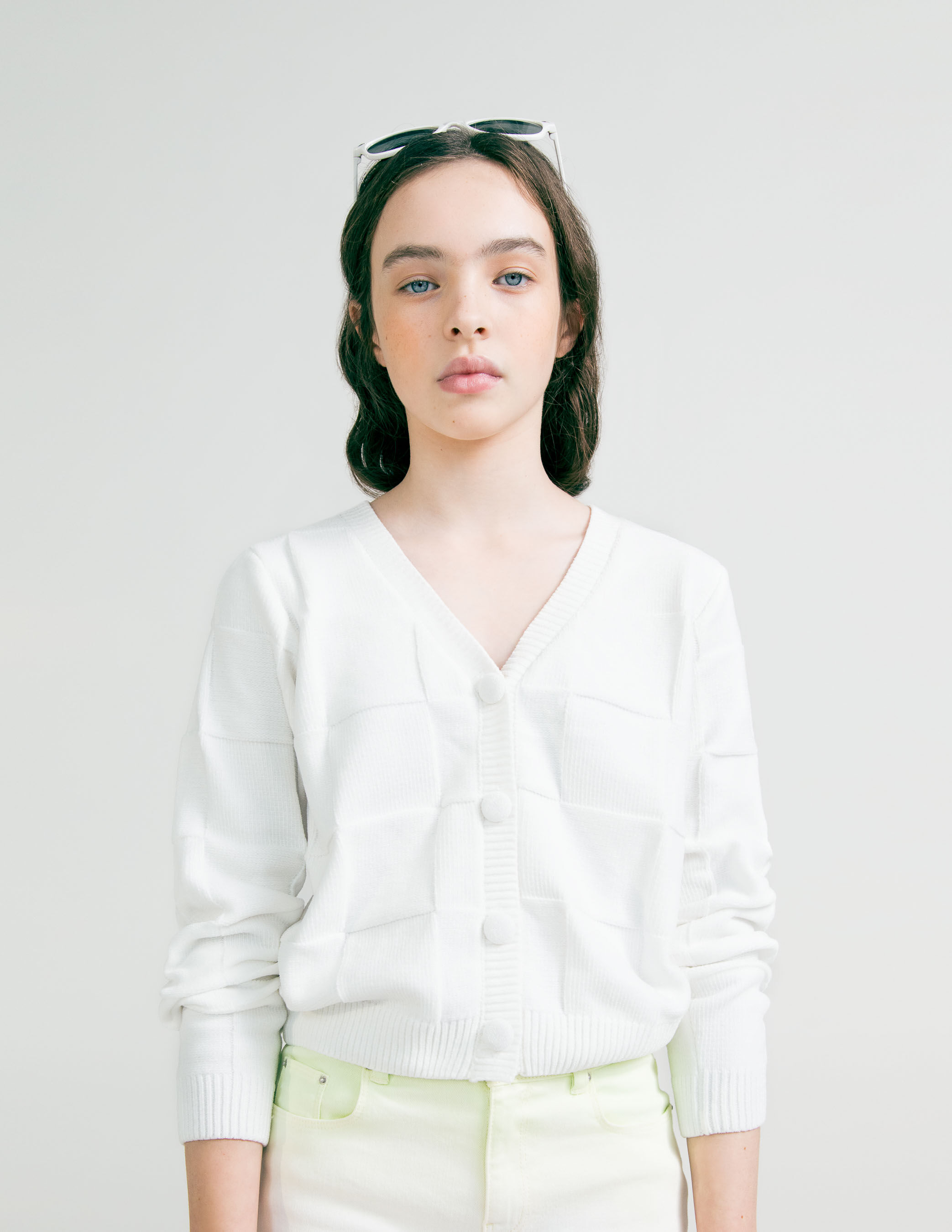 Girls off white cardigan store