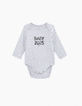 Baby’s putty organic cotton bodysuit to personalise-1