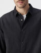 Chemise REGULAR en jean noir upcycl&eacute; Homme-4