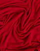 Tee-shirt rouge tressage encolure V Femme-7