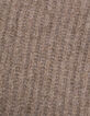 Snood camel tricot fourré grosses côtes garçon-6