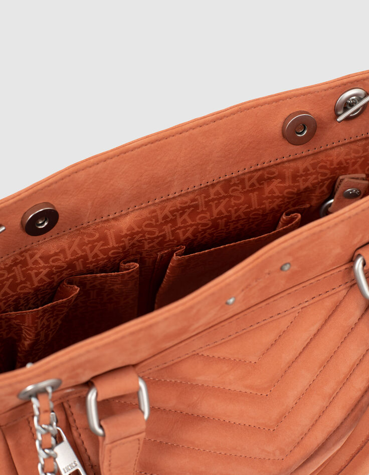 Shopper 1440 MEDIUM PASTEL terracotta kleur dames-6