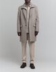 Men's grey wool coat with removable facings-2