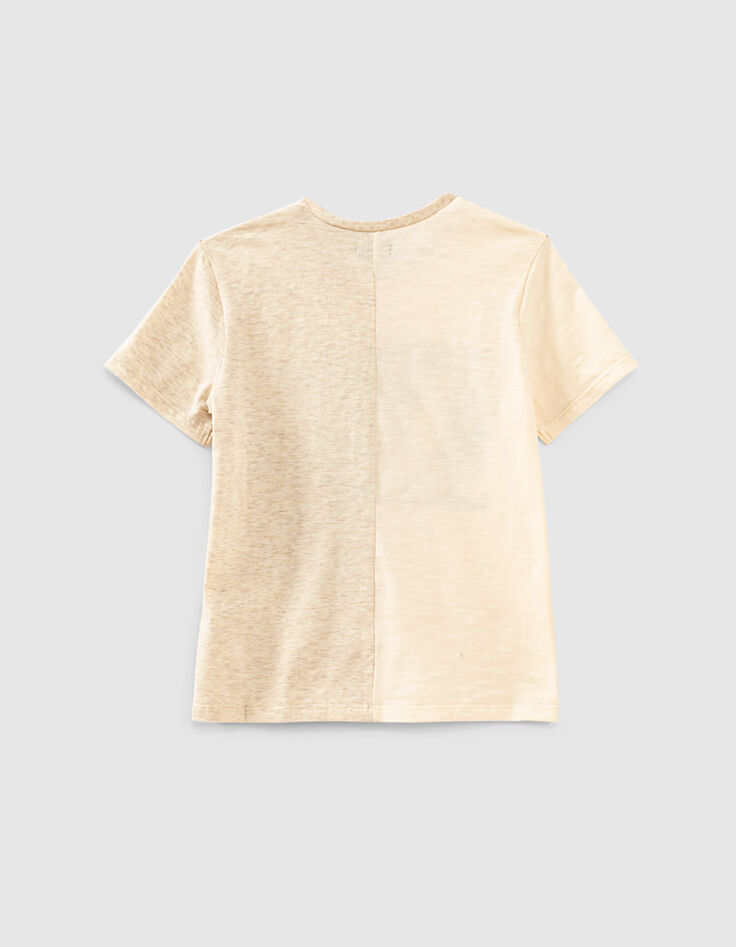 Boys’ ivory organic T-shirt with concert image-4 Boys’ ivory organic T-shirt with concert image-4