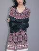 Kurzes Damenkleid im Bohemien-Print-5