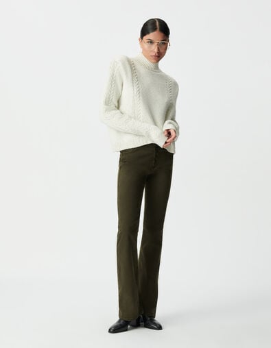 Jersey crudo punto lúrex hombreras ochos mujer - IKKS