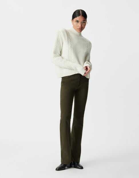 Jersey crudo punto lúrex hombreras ochos mujer Jersey crudo punto lúrex hombreras ochos mujer - IKKS