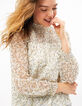 Blouse blanc cassé imprimé feuilles I.Code-2