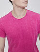 T-shirt De Essential pink ronde hals Heren-2