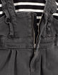 Baby girls’ striped T-shirt and grey denim dress outfit-5