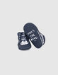 Navy sneakers print French West Coast babyjongens -4