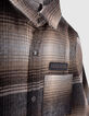 Chemise grise &agrave; carreaux en flanelle gar&ccedil;on -6