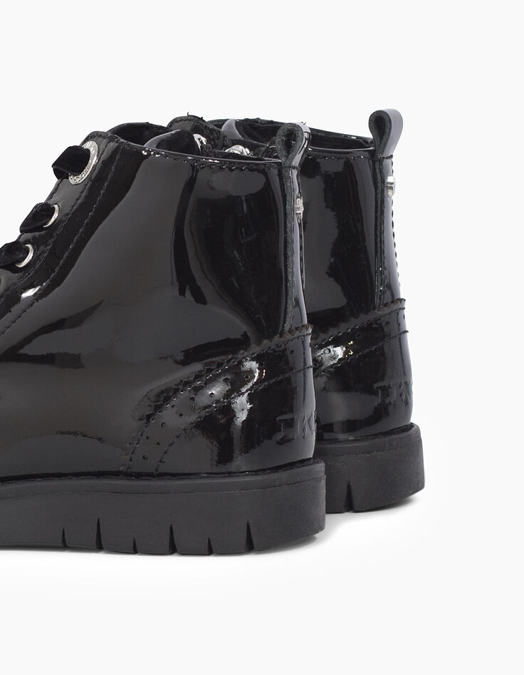 Girls' black ankle boots-7