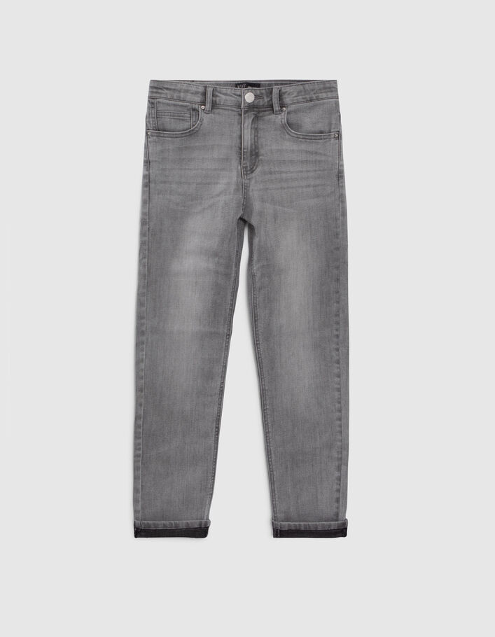Grijze STRAIGHT jeans jongens - IKKS