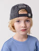 Zwarte en beige pet grijze klep jongens-8