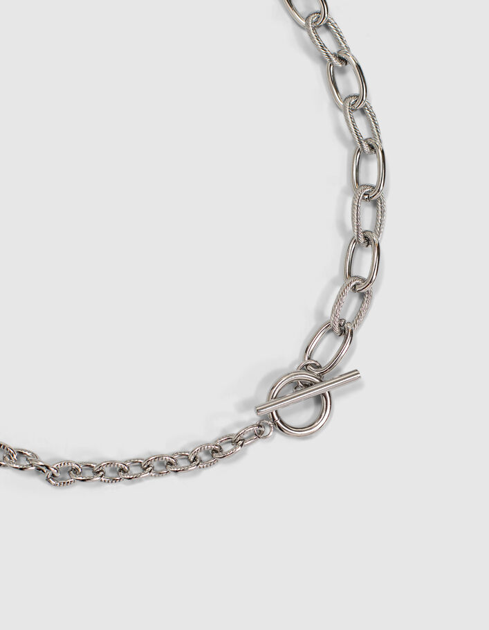 Women’s mixed chain rock necklace-6