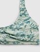 Aqua bikini Bloemen gerecycleerd meisjes-5