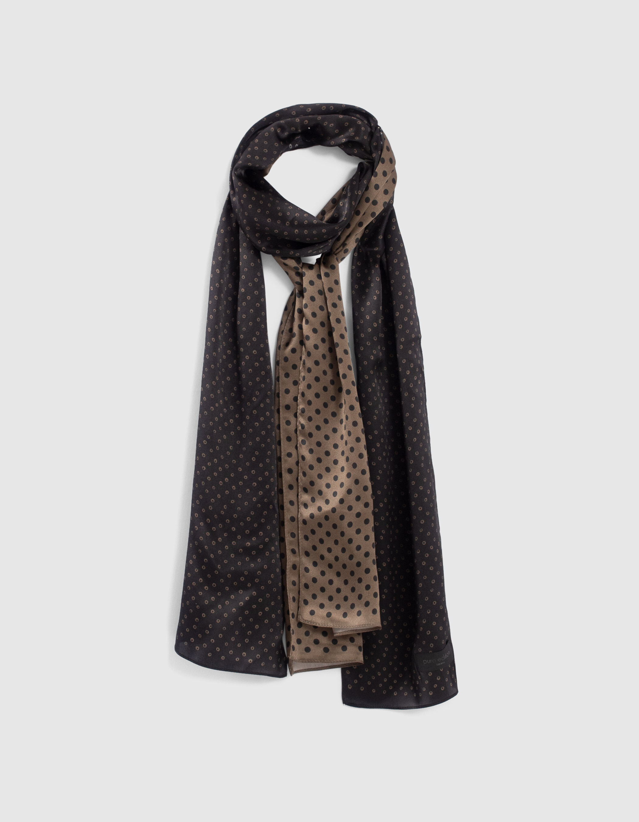 Polka dot deals silk scarf mens