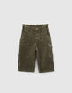 Pantalón de pana caqui para bebé niña-2