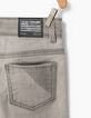 Boys’ bleached grey+topstitch on back skinny jeans -4