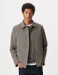 Veste de costume marron motif pied-de-puce Homme-2