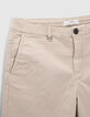CHINO-bermuda woestijnroos Heren-2