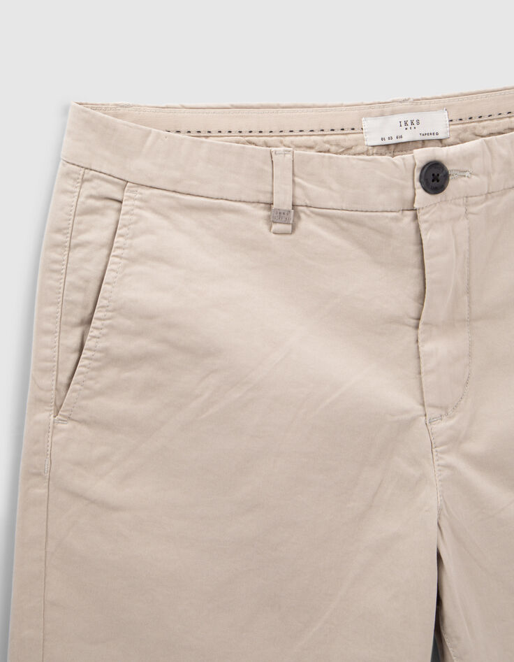 CHINO-bermuda woestijnroos Heren-2