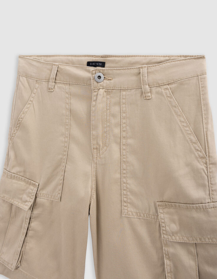 Bermuda RELAXED beige forme battle garçon-5