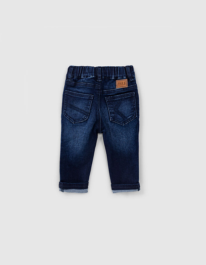 Baby boys’ vintage blue patch and print jeans - IKKS